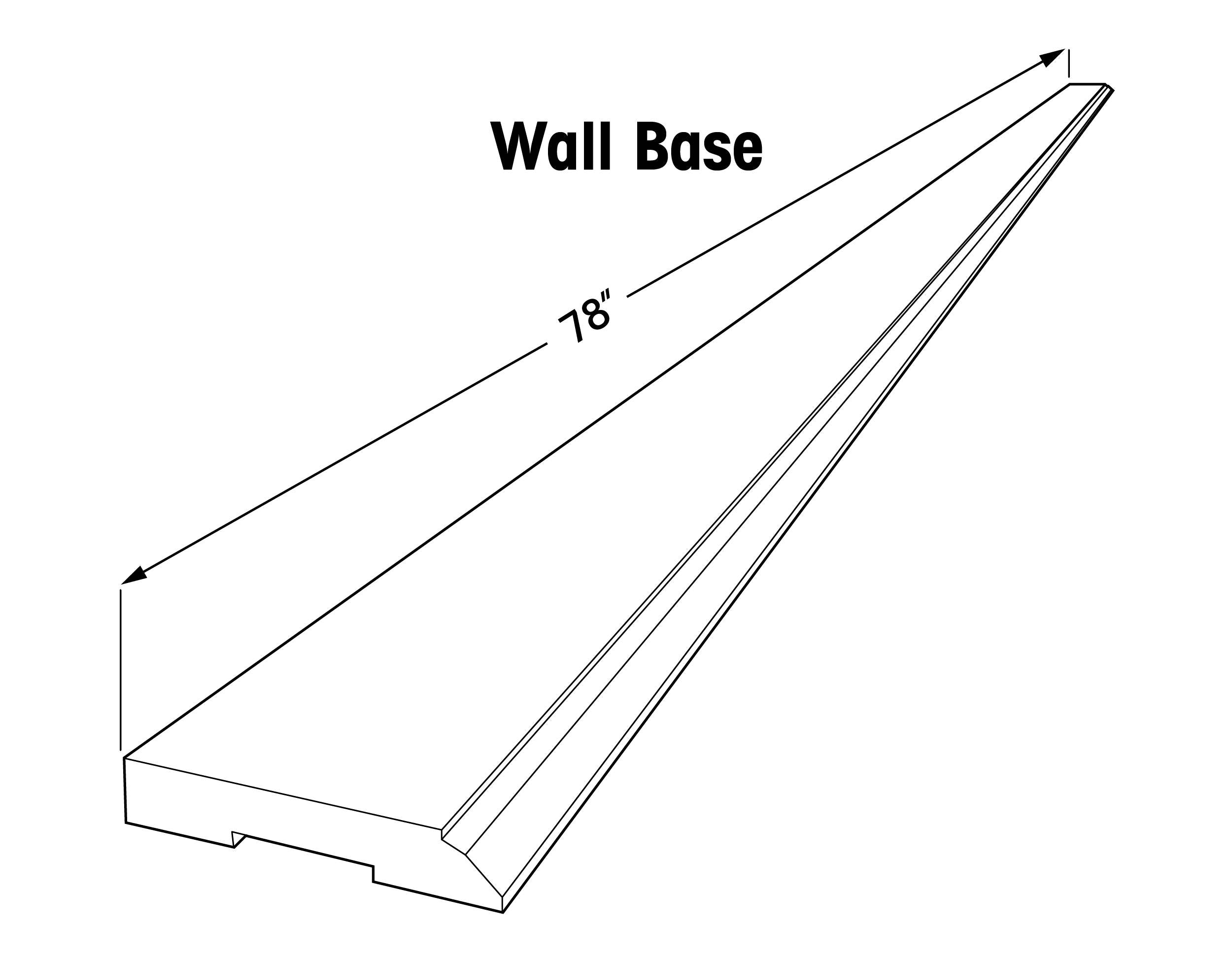 Wall Base Molding 78" Molding (Single)