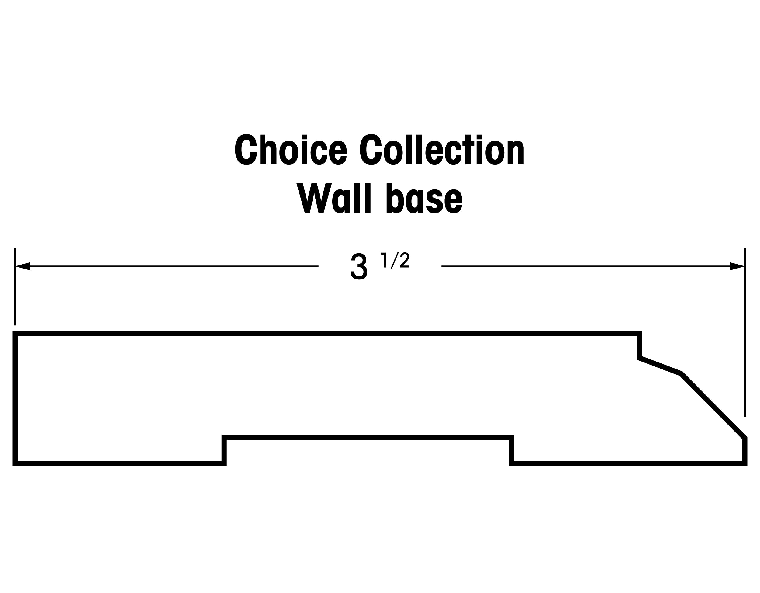 5/8" Wall Base Molding (Choice Collection)