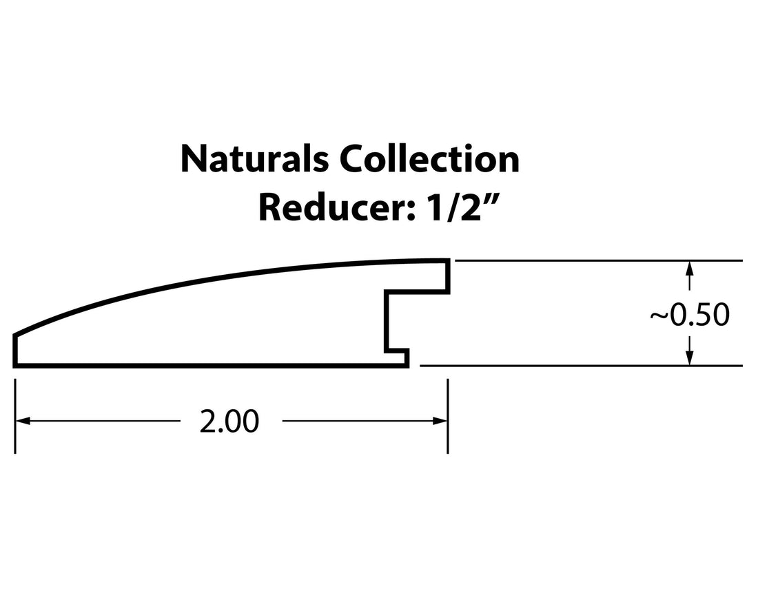 1/2&quot; Flush Reducer Molding (Naturals Collection)