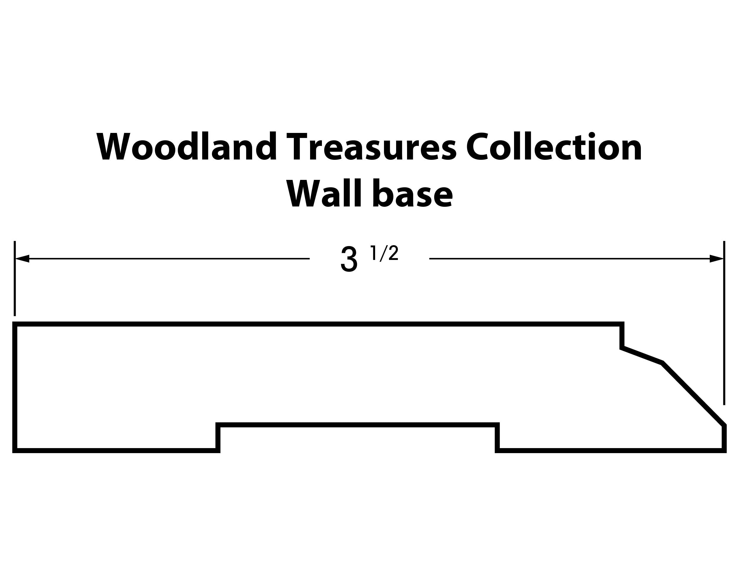 5/8" Wall Base Molding (Woodland Treasures)