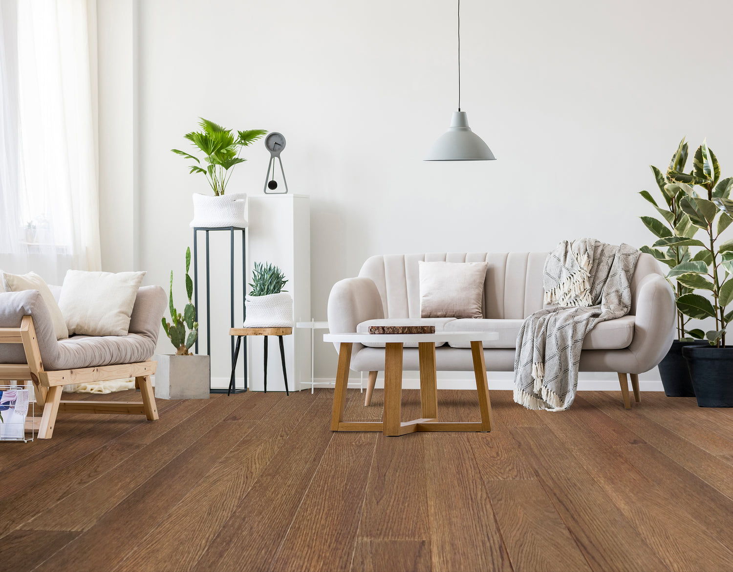 Click & Lock with Vacuubond® 3/8 in. x 5 in. Easy Install Floor & Wall Panel