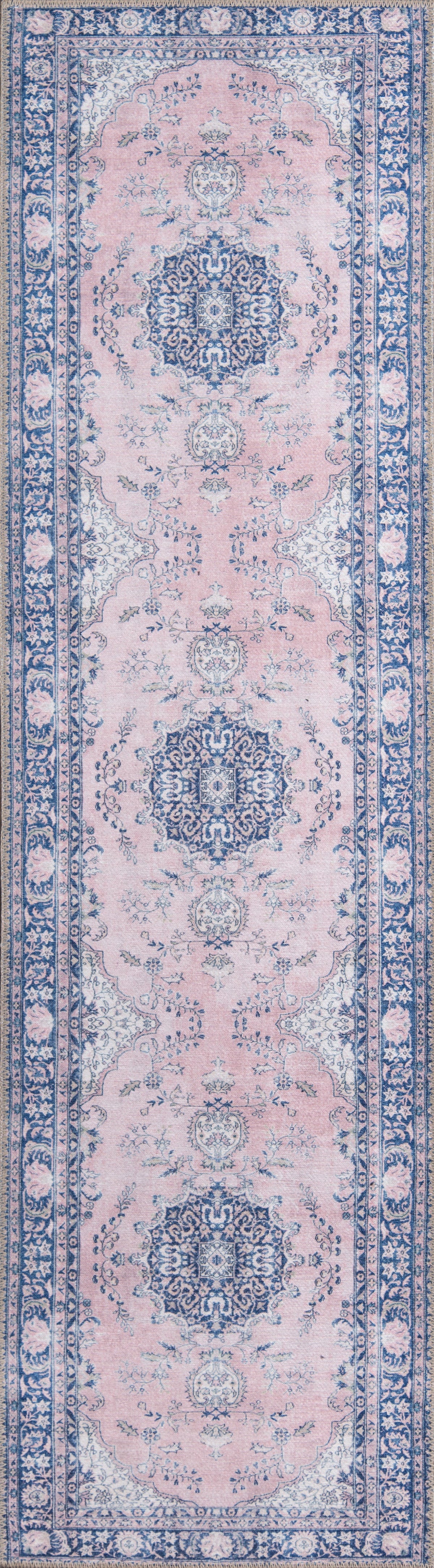 Afshar Traditional Pink Medallion Rug – From The Forest, LLC