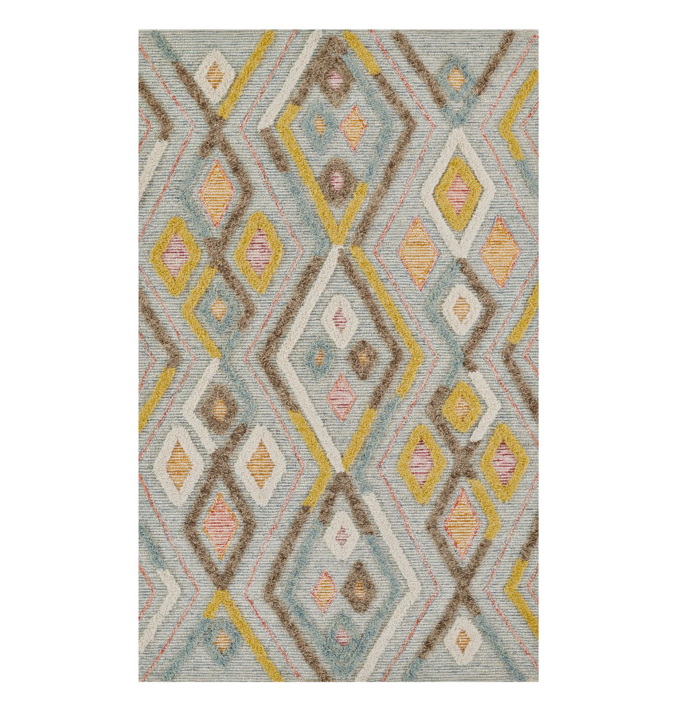Allegro Contemporary Moroccan Multi Hand-Tufted Wool Rug – From The ...