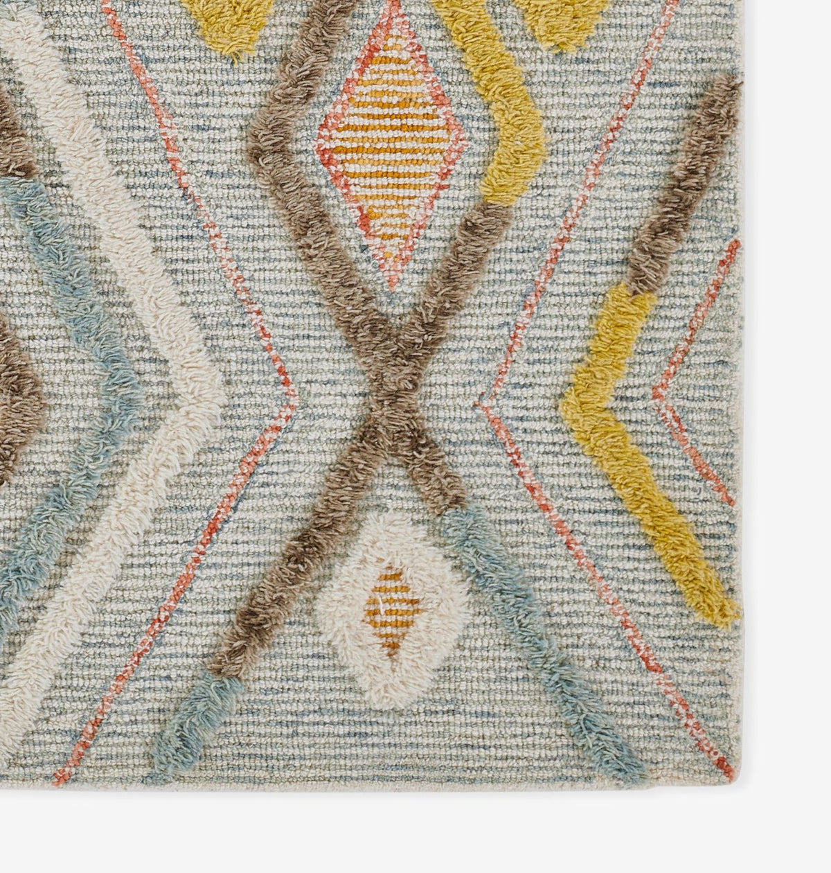 Allegro Rug Allegro Contemporary Moroccan Multi Hand-Tufted Wool Rug – From The ...
