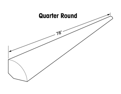 Quarter Round Molding Click &amp; Lock 78&quot; Molding (Single)