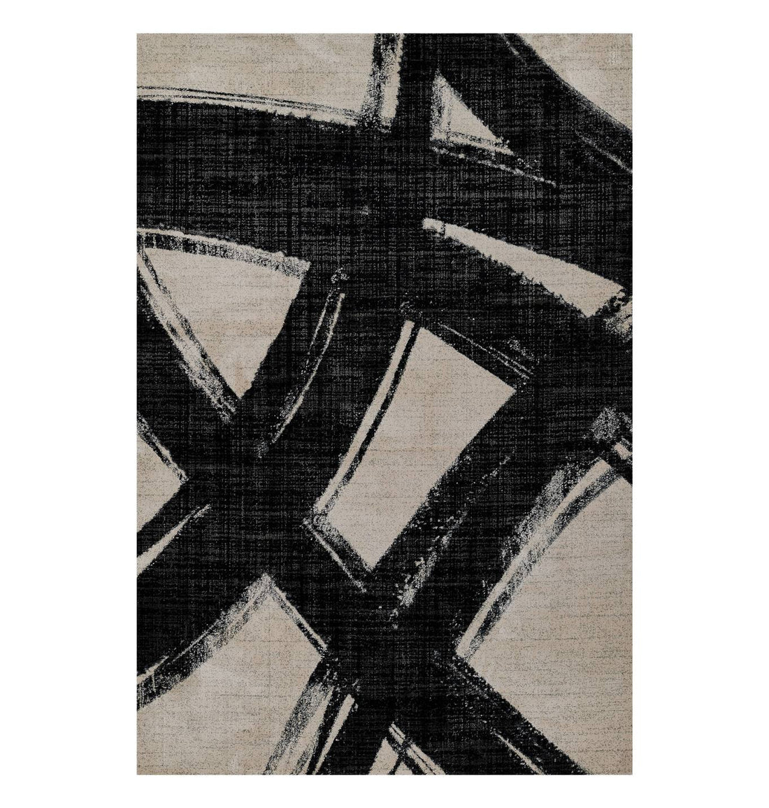 Noho NO-02 Chic Black And White Ivory Rug