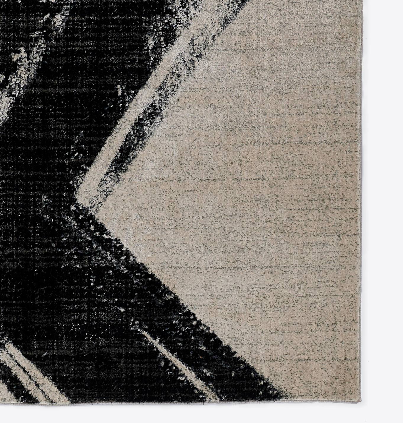 Noho NO-02 Chic Black And White Ivory Rug