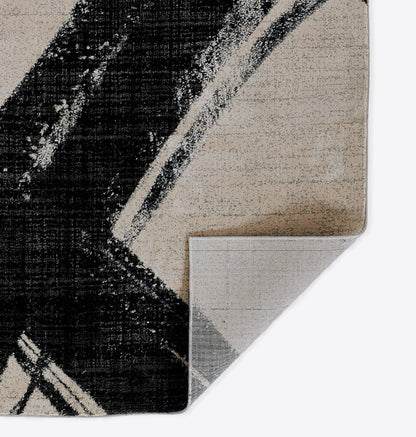 Noho NO-02 Chic Black And White Ivory Rug