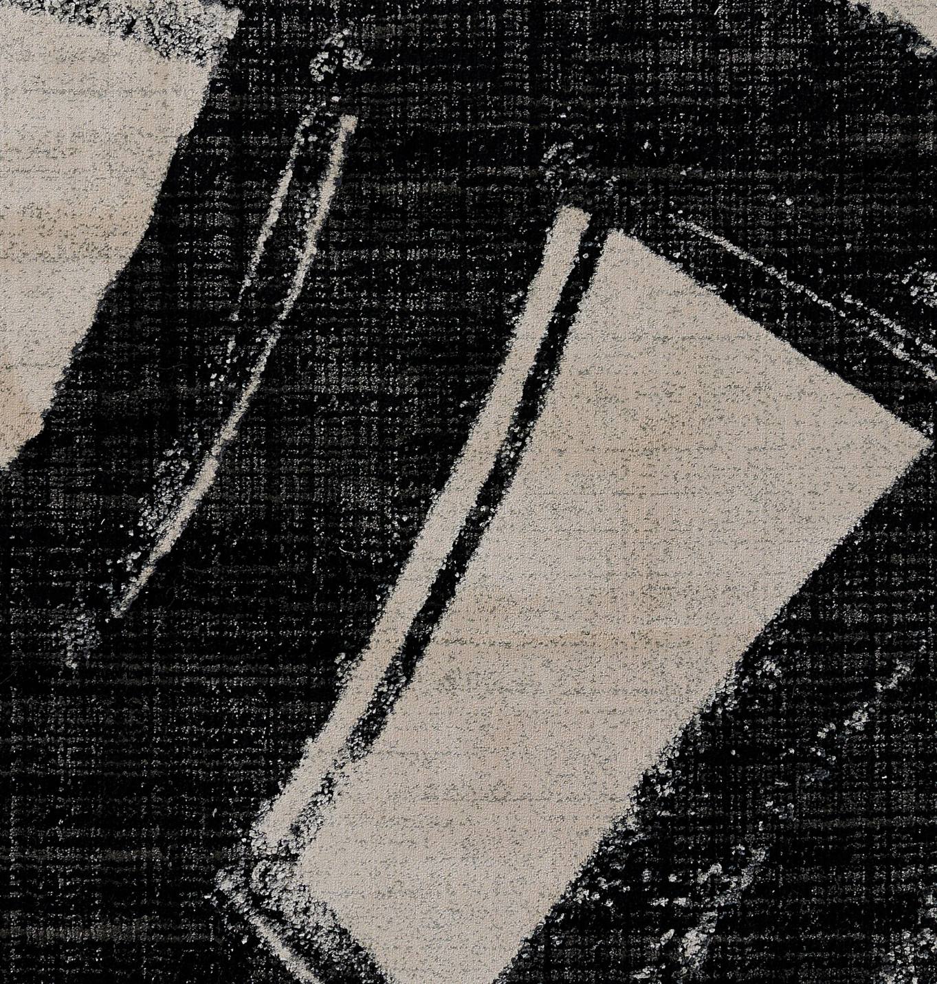 Noho NO-02 Chic Black And White Ivory Rug