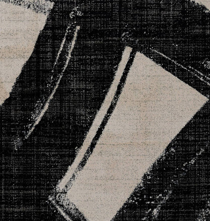 Noho NO-02 Chic Black And White Ivory Rug