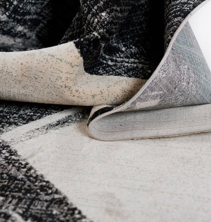 Noho NO-02 Chic Black And White Ivory Rug