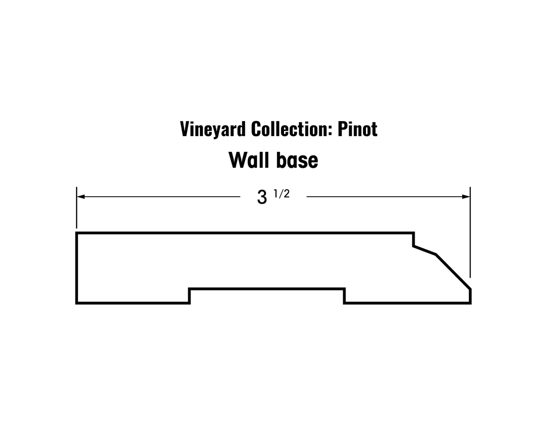 5/8&quot; Wall Base Molding (Vineyard Pinot Collection)