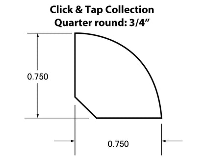 Quarter Round Molding Click &amp; Lock Collection