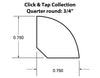 Clay White Oak / Quarter Round Molding - 78