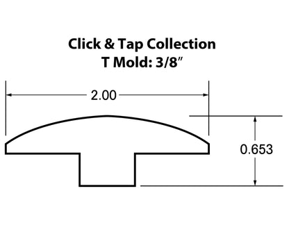 Click &amp; Lock Collection: 3/8&quot; T-Mold Trim