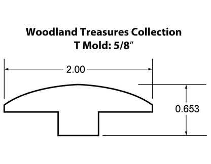 5/8&quot; T-Mold (Woodland Treasures)